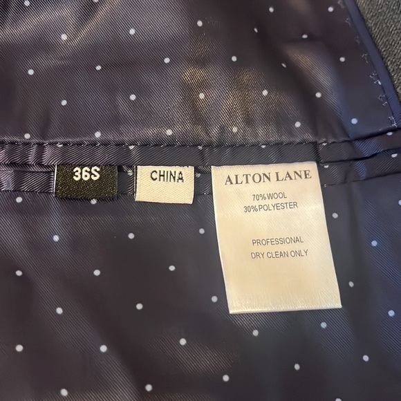 NWT Alton Lane Grey Tailored Fit Blazer Size 36S - Picture 9 of 9